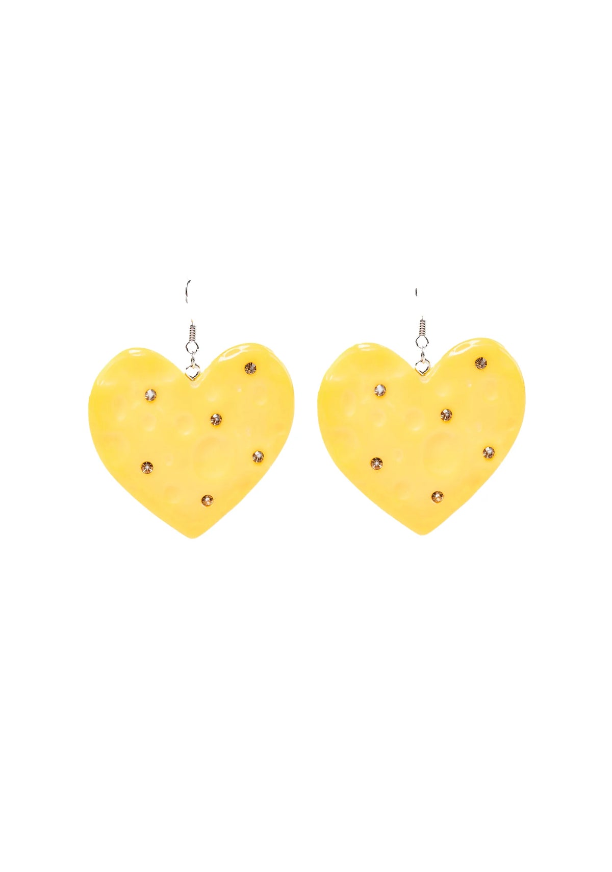 Cheese Lover Heart Earrings