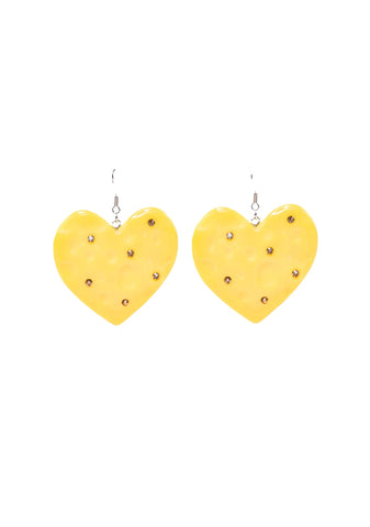 Cheese Lover Heart Earrings