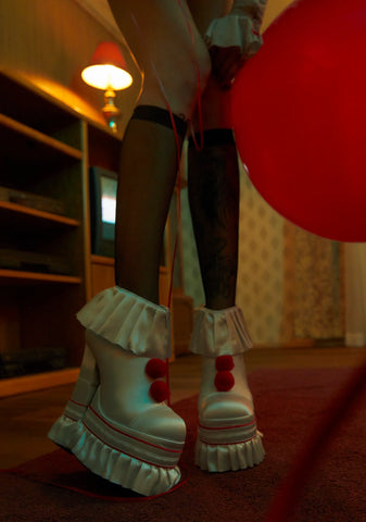 Killer Clown Platform Booties