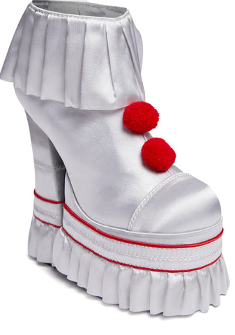 Killer Clown Platform Booties