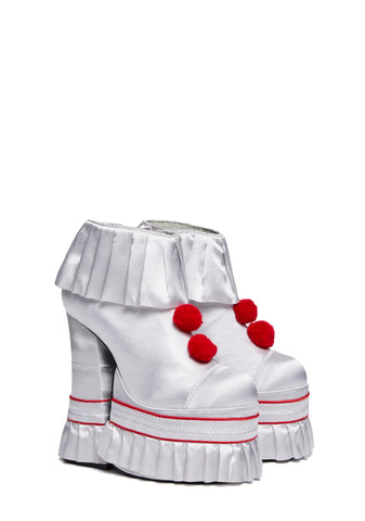 Killer Clown Platform Booties