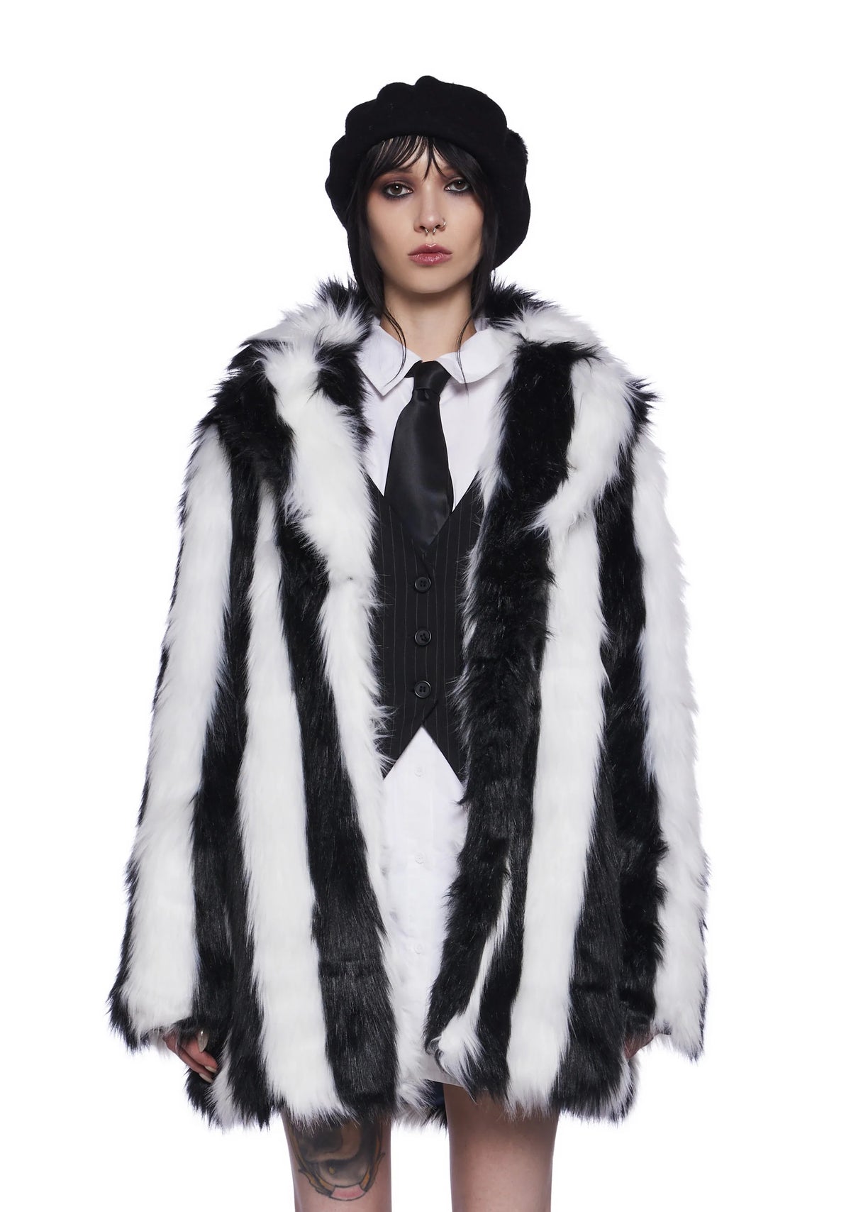 Wreaking Havoc Faux Fur Coat