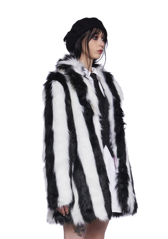 Wreaking Havoc Faux Fur Coat
