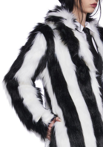Wreaking Havoc Faux Fur Coat