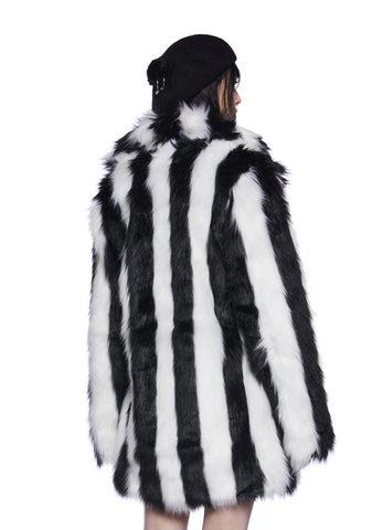 Wreaking Havoc Faux Fur Coat