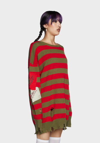 Total Slasher Oversized Sweater Dress