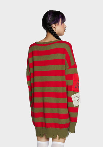 Total Slasher Oversized Sweater Dress