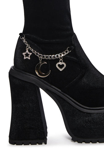Count Your Hexes Velvet Boots