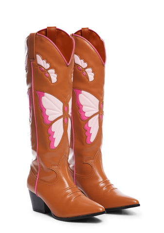 Tan Mallow Cowboy Boots