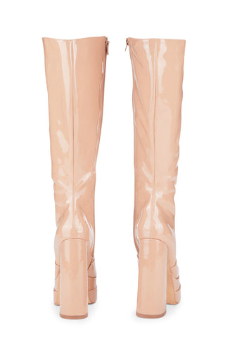 Nude Bruna Platform Boots