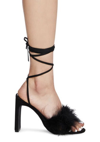 Rebecca Faux Fur Heels