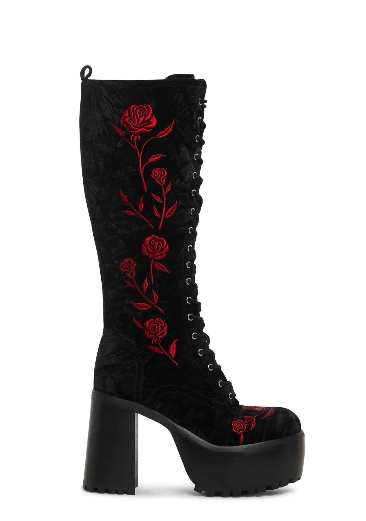 Love Is A Rose Knee High Boots