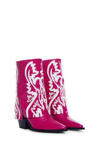 Pink Esperanza Cowboy Boots