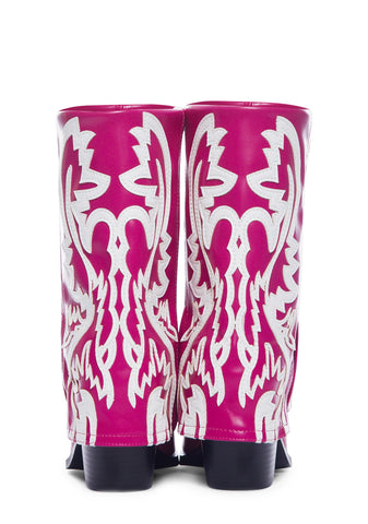 Pink Esperanza Cowboy Boots