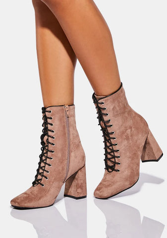 Almond What A Mystery Ankle Boots