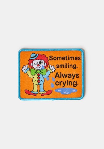 Sad Depressed Clown Patch
