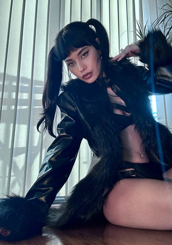 Your Darkest Hour Vegan Leather Coat