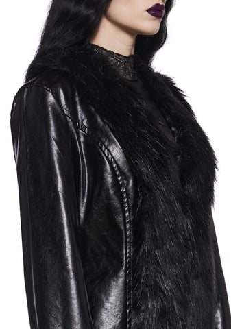 Your Darkest Hour Vegan Leather Coat