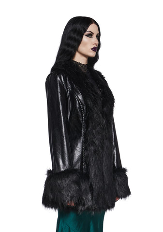 Your Darkest Hour Vegan Leather Coat