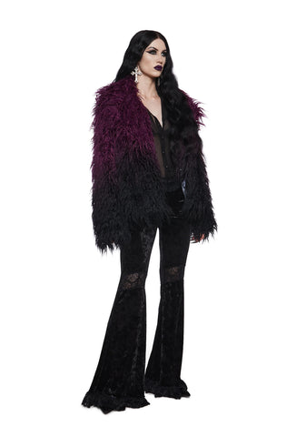 I'd Die Again Ombre Jacket- Purple