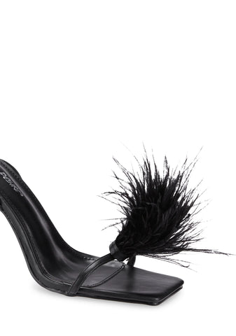 Wide Fit Prancy Fluffy Heels