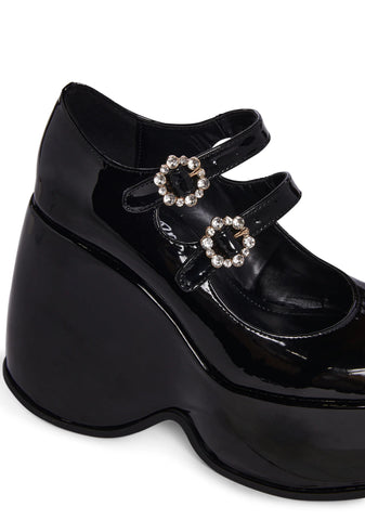 Telly Wedge Heels - Black