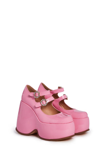 Telly Wedge Heels - Pink
