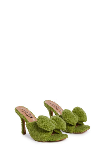 Kristoff Fluffy Heels- Green