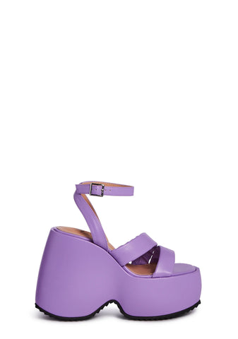 Valentin Platform Wedges - Purple