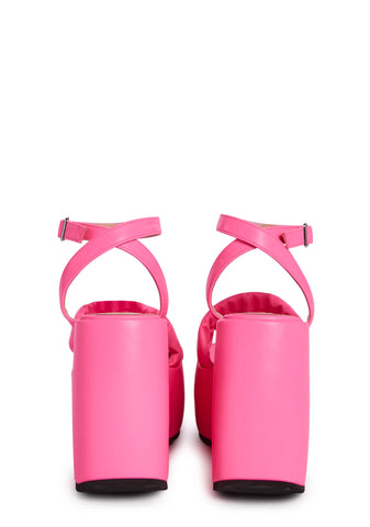 Valentin Platform Wedges - Pink