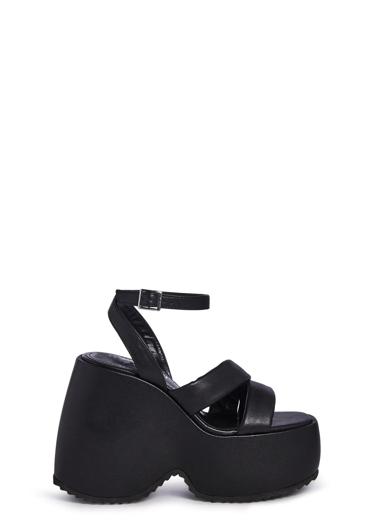 Valentin Platform Wedges - Black