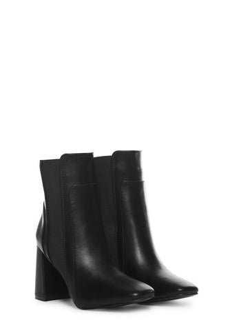 Backbone Heeled Booties