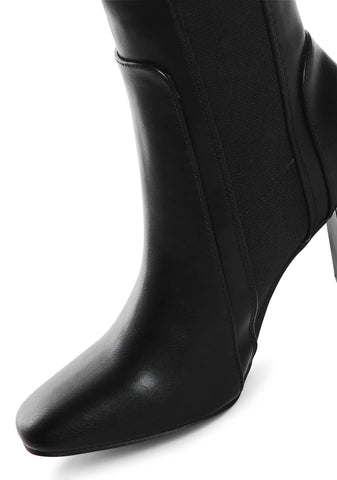 Backbone Heeled Booties