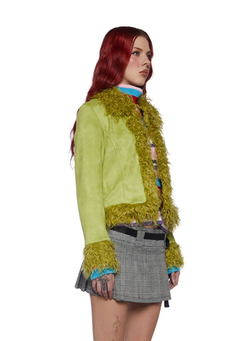 Clover Real Intentions Vegan Suede Jacket