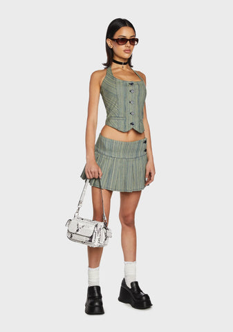 Sliding Doors Pinstripe Vest