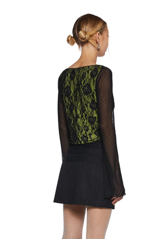 Off The Path Long Sleeve Crop Top