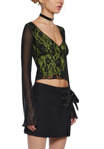 Off The Path Long Sleeve Crop Top