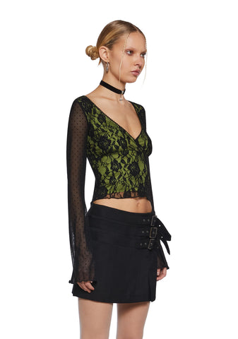 Off The Path Long Sleeve Crop Top