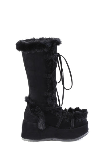 Cubby-311 Platform Knee High Boots