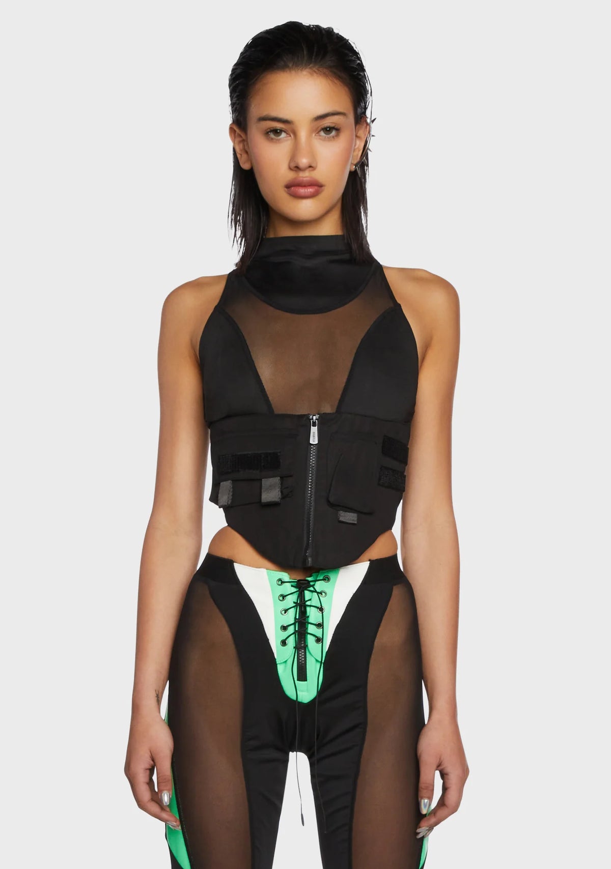 Tactical Corset Top - Black