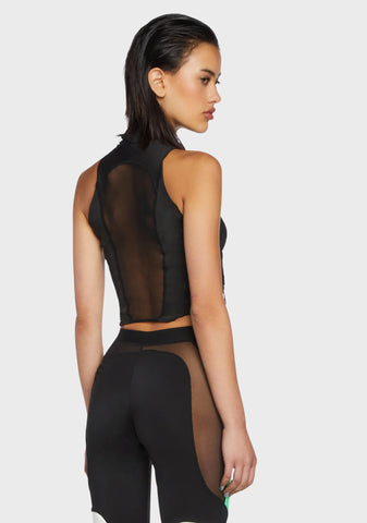 Tactical Corset Top - Black