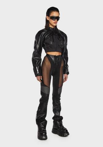 Moto Choker Jacket - Black