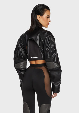 Moto Choker Jacket - Black