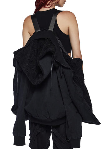 Modulation Unisex Oversized Fleece Bomber Jacket