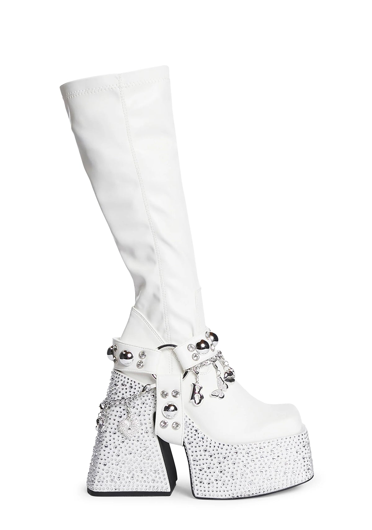 Starrin' N' Stylin' Platform Boots- White