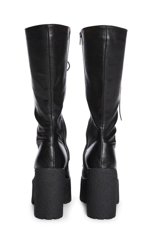 Siren Chunky Platform Calf Boots