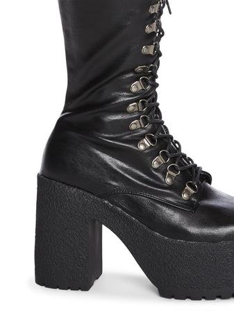 Siren Chunky Platform Calf Boots
