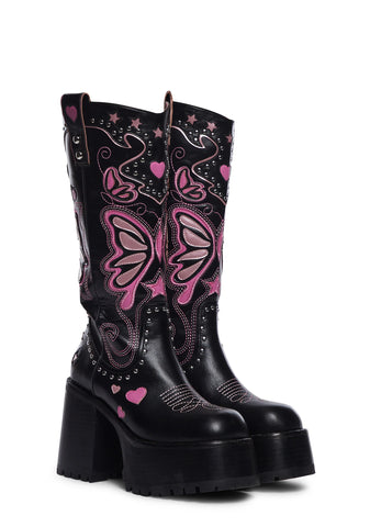 The Wild West Platform Boots