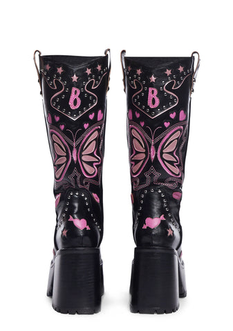 The Wild West Platform Boots