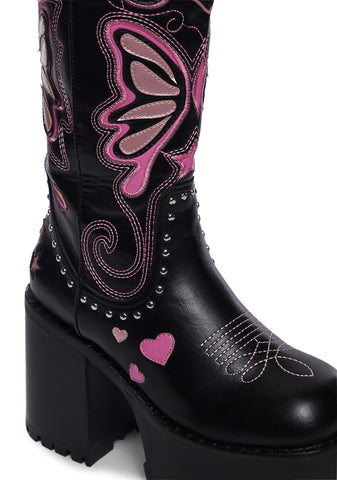 The Wild West Platform Boots